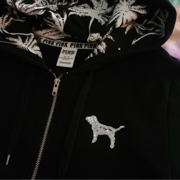 VS PINK nwot palms bling fullzip - Picture 2 of 4